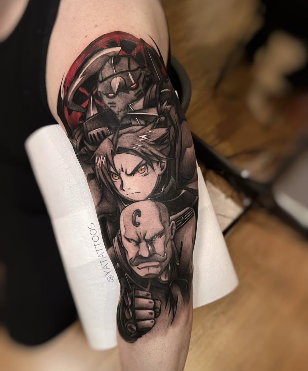Tattoo by @yatattoos — anime, realism