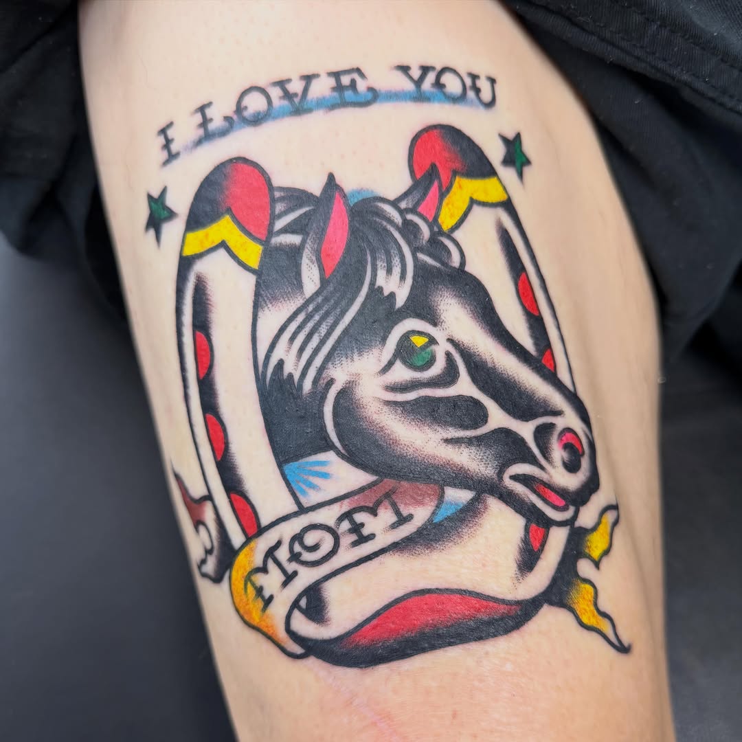 Tattoo by @max_mogstad — american_traditional, lettering_script