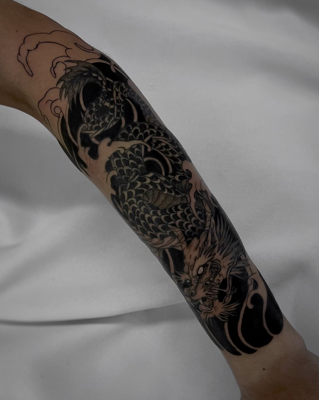 Tattoo by @azevtattoo — japanese_irezumi, black_and_grey