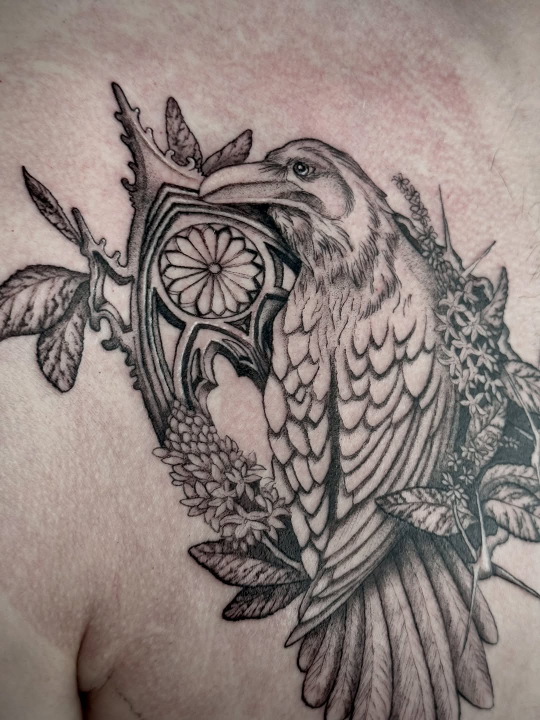 Tattoo by @velvet.briar — realism, black_and_grey