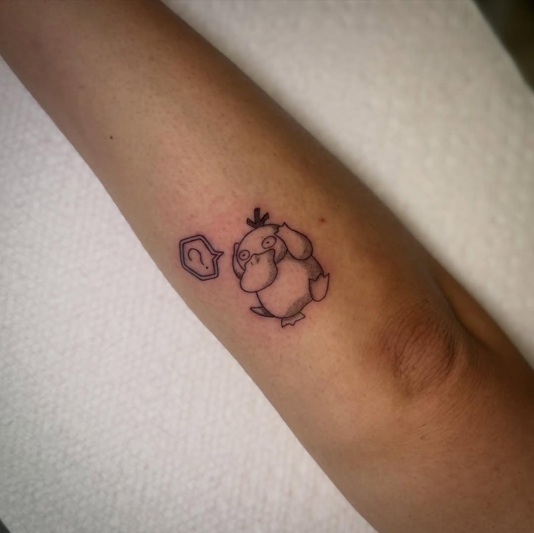 Tattoo by @catgirltattoo — anime, fine_line