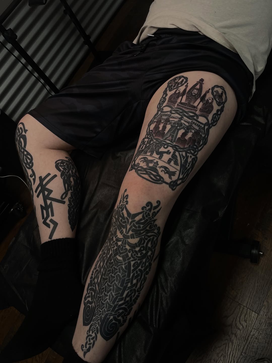 Tattoo by @_sinnertattoos โ blackwork, tribal