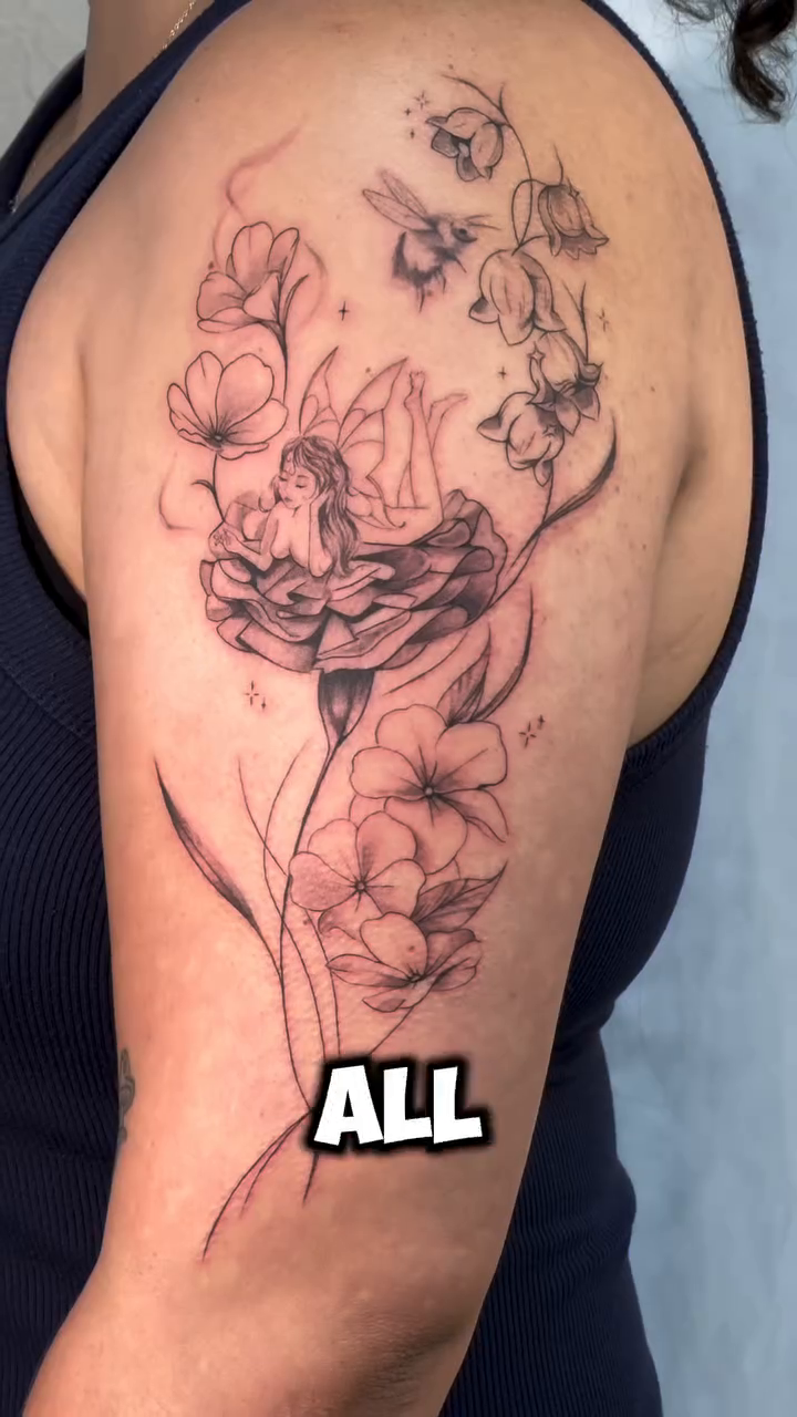 Tattoo by @jadeinkstains — fine_line, black_and_grey
