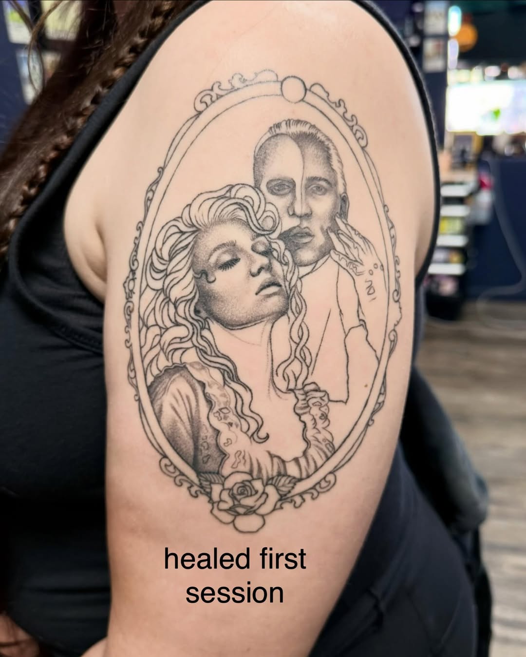 Tattoo by @miachristattoo — realism, black_and_grey