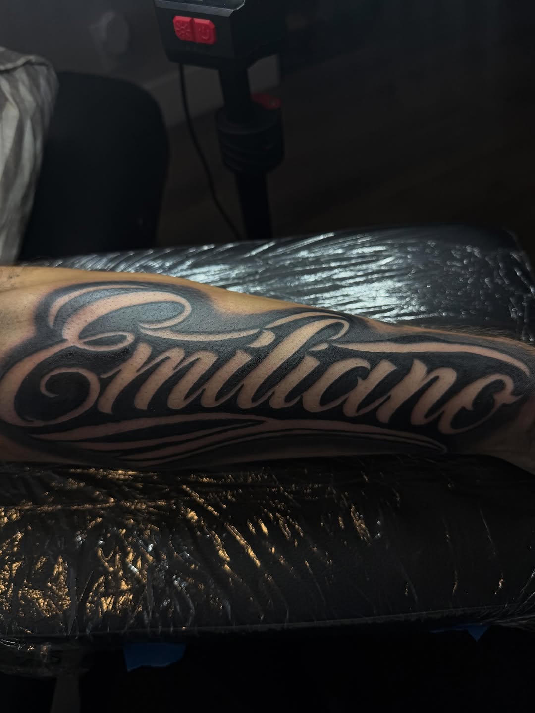 Tattoo by @offdosage.tats โ lettering_script