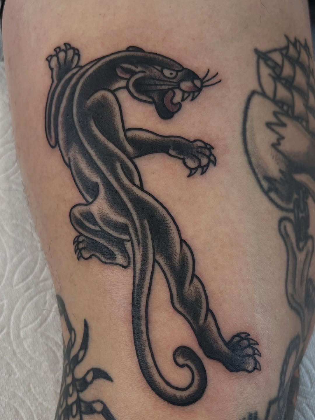 Tattoo by @philrollitattoo — american_traditional, black_and_grey