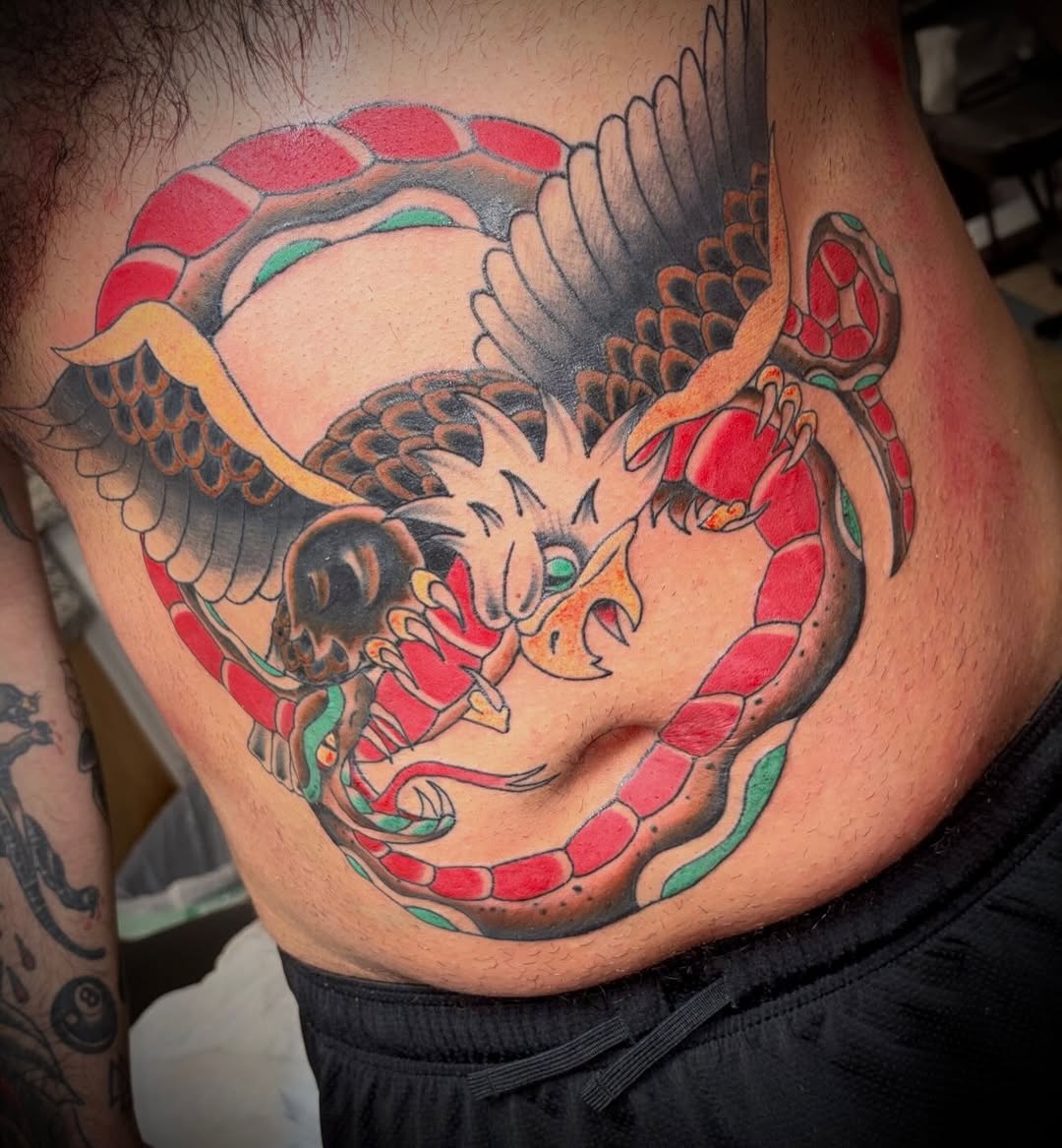 Tattoo by @arkoudatattoo β japanese_irezumi, black_and_grey