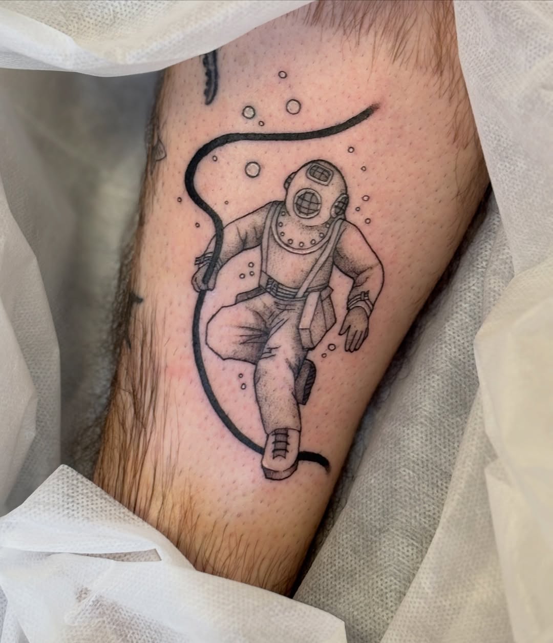 Tattoo by @sterlingstattoos — black_and_grey, illustrative