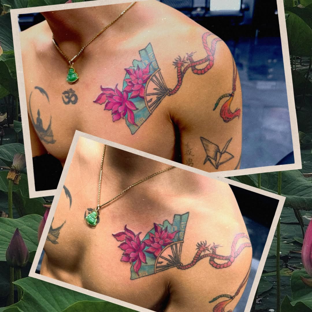 Tattoo by @marieamor_ink — illustrative, japanese_irezumi
