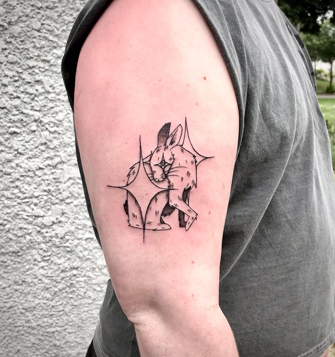 Tattoo by @sonnetarts — blackwork