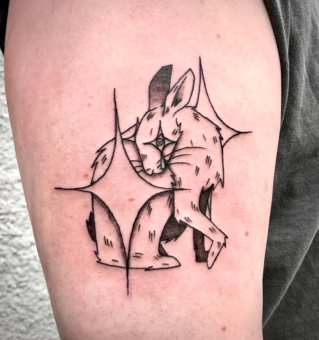 Tattoo by @sonnetarts — blackwork