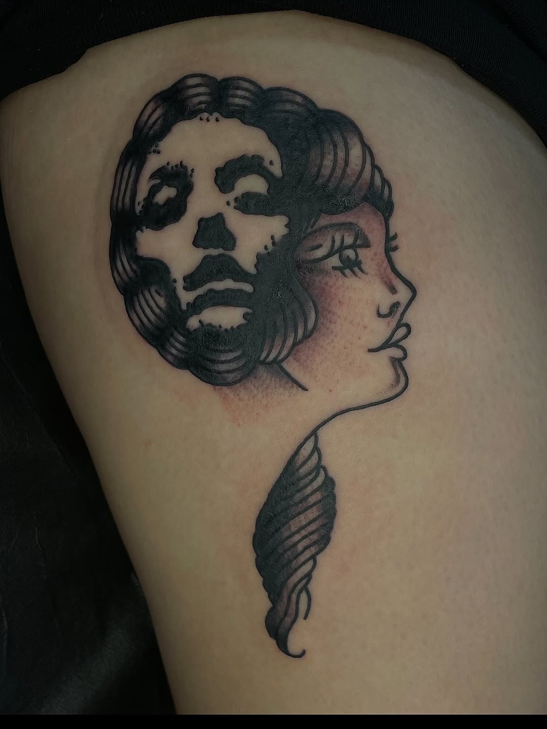 Tattoo by @shorezumi โ illustrative, black_and_grey