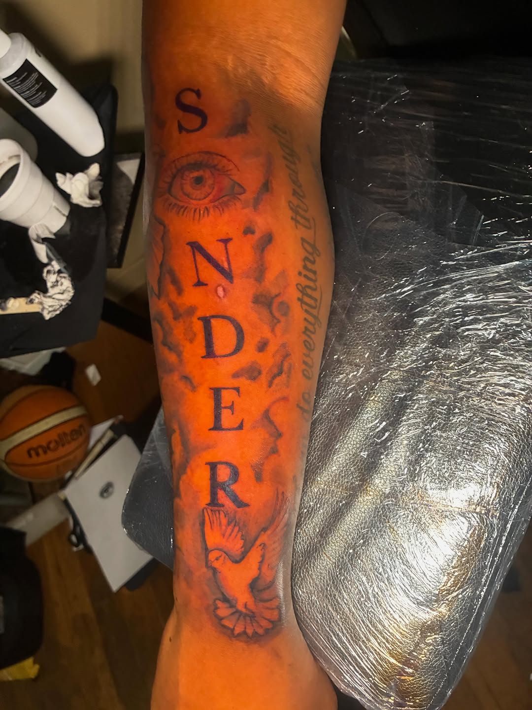 Tattoo by @luxnoctistattoo โ lettering_script