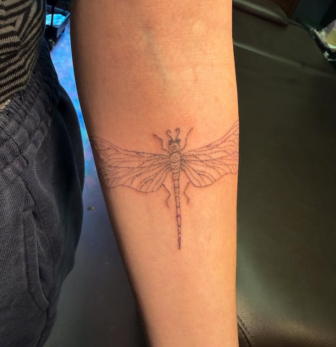 Tattoo by @babybeartattoos — dotwork, fine_line