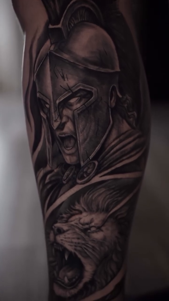 Tattoo by @thechildtattoo — realism, black_and_grey