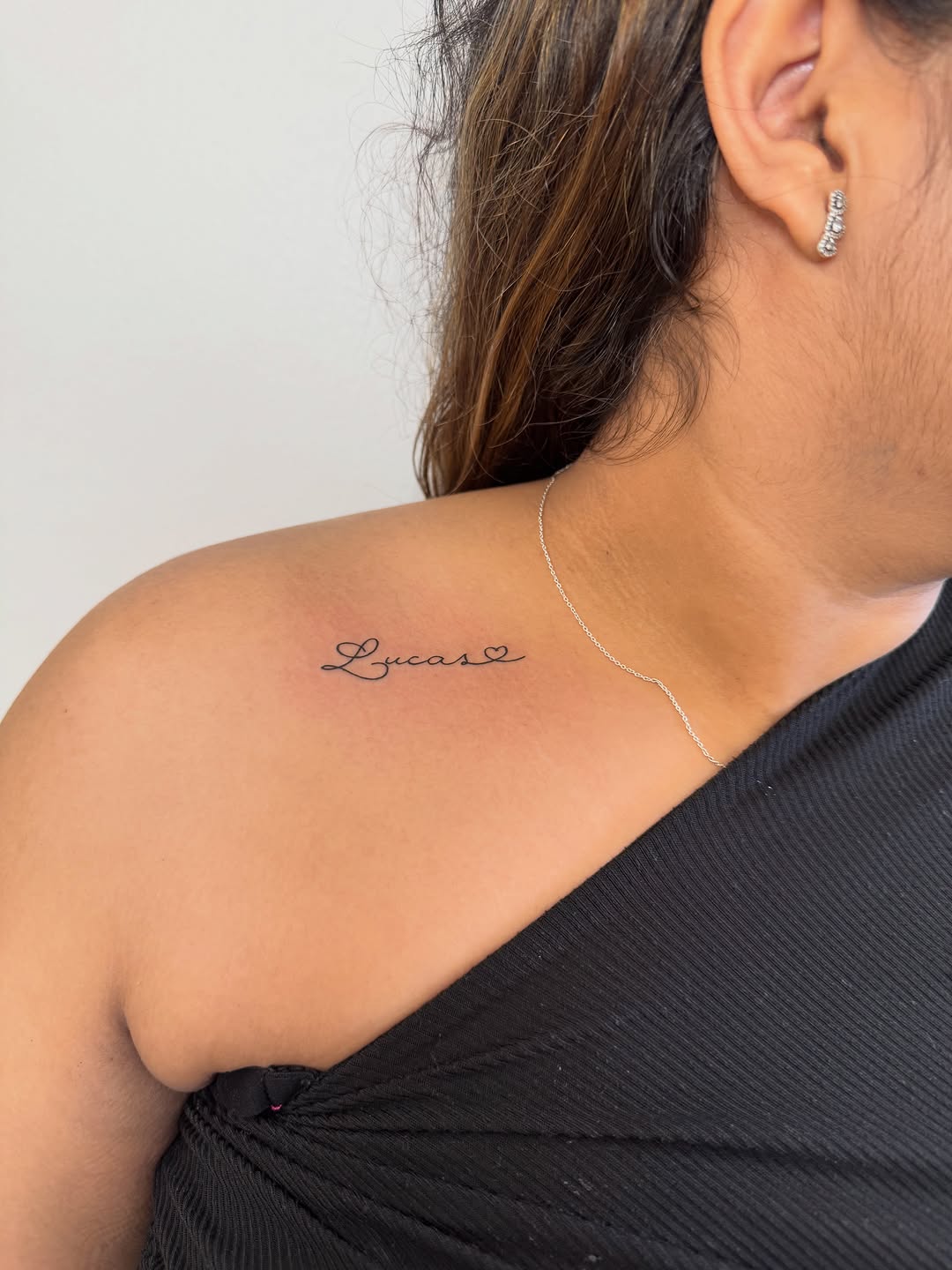Tattoo by @pureblisstinytattoos — lettering_script, fine_line