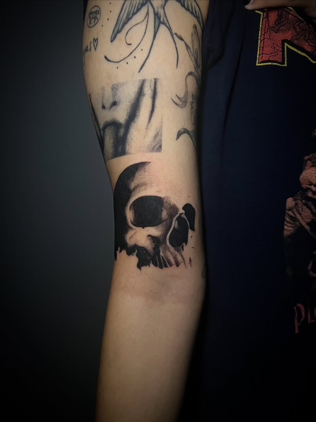Tattoo by @halfwit__ — black_and_grey, realism