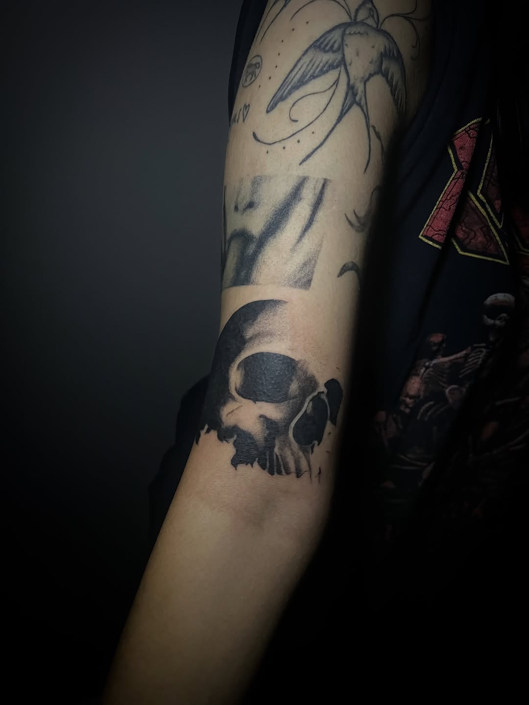 Tattoo by @halfwit__ — black_and_grey, realism