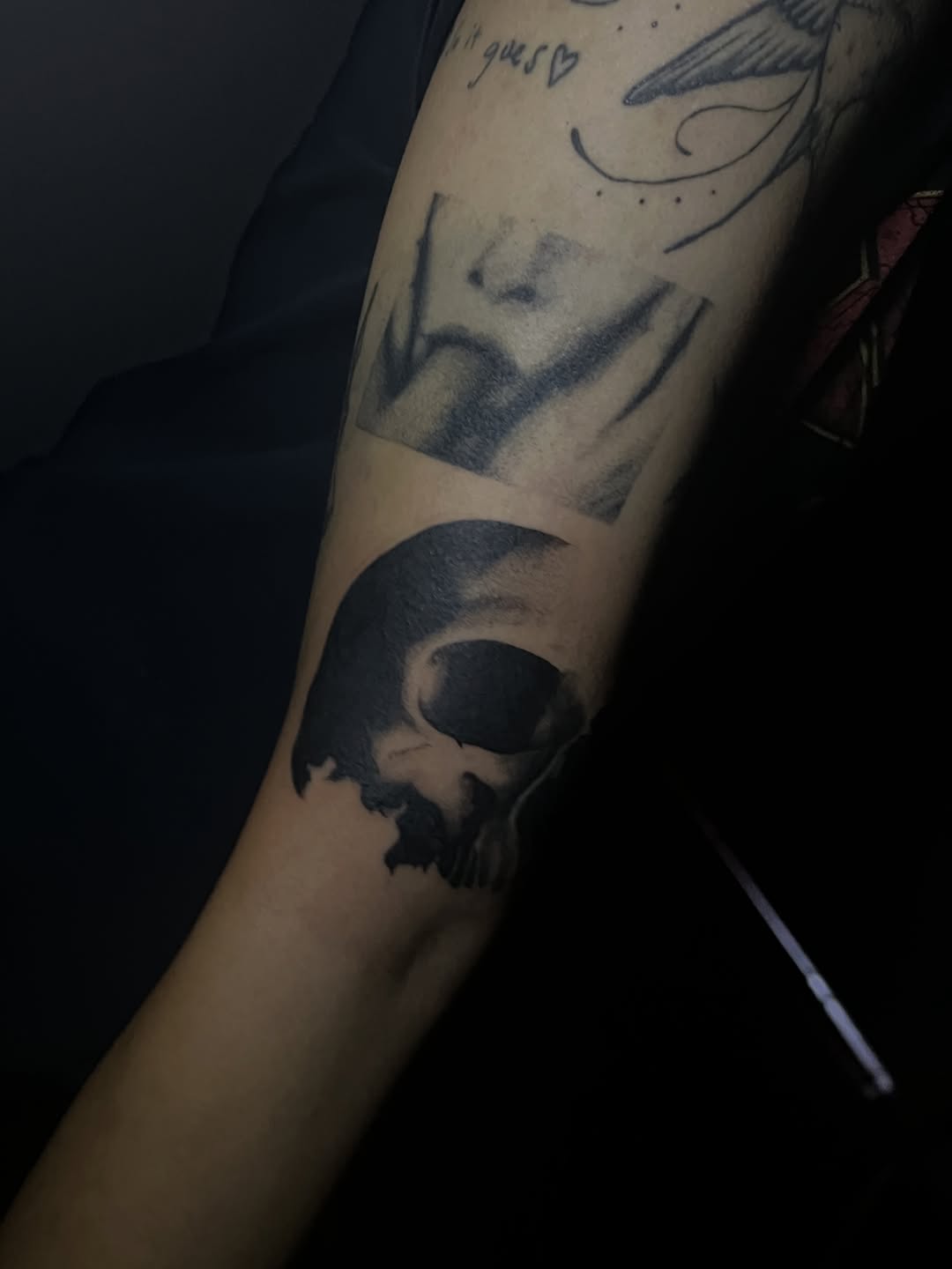 Tattoo by @halfwit__ — realism, black_and_grey