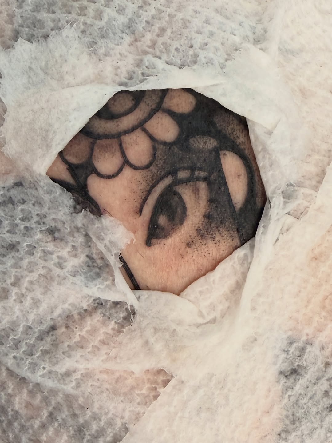 Tattoo by @radrattyripper — black_and_grey, chicano