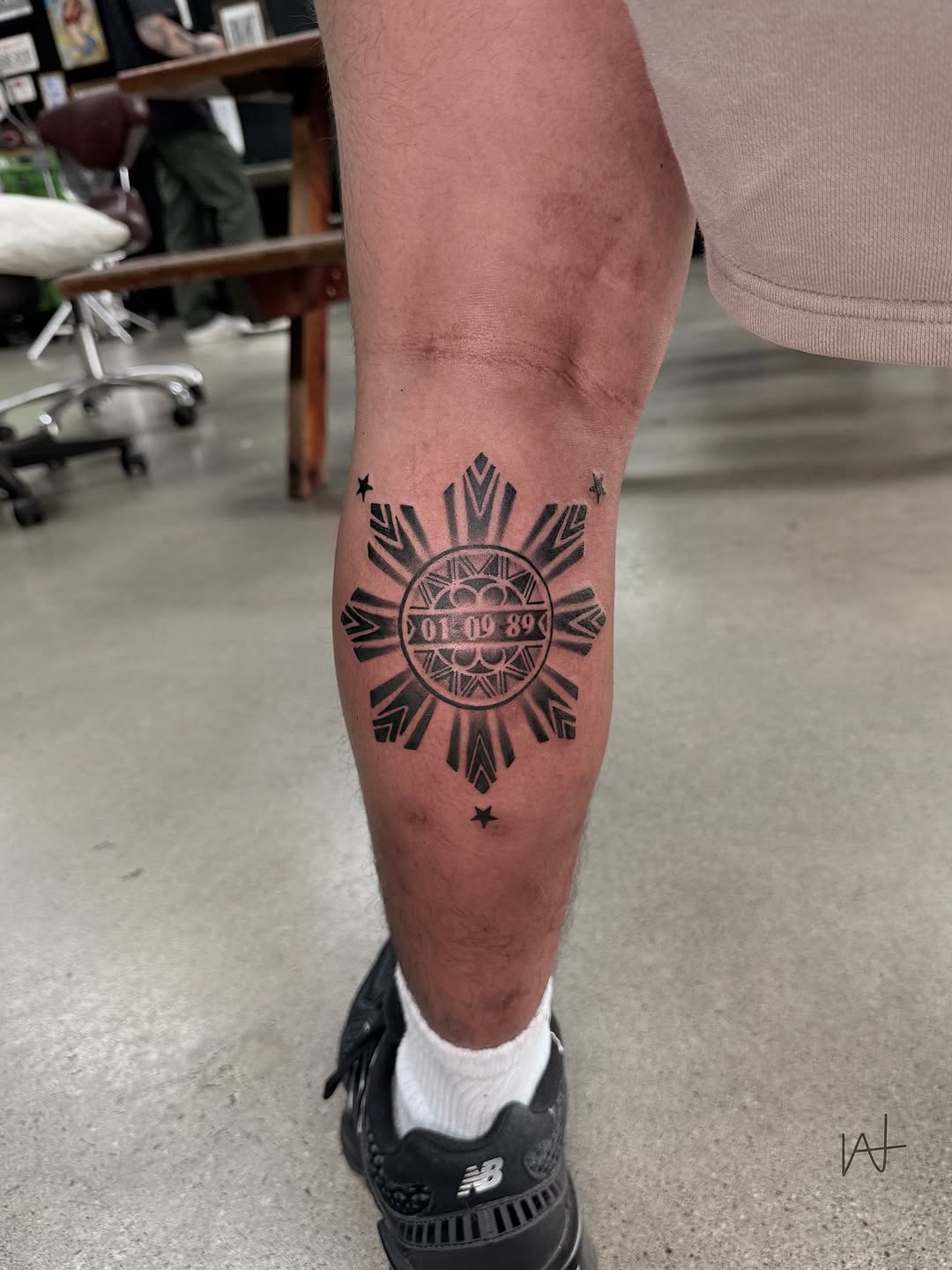 Tattoo by @kat_parmu — geometric, blackwork