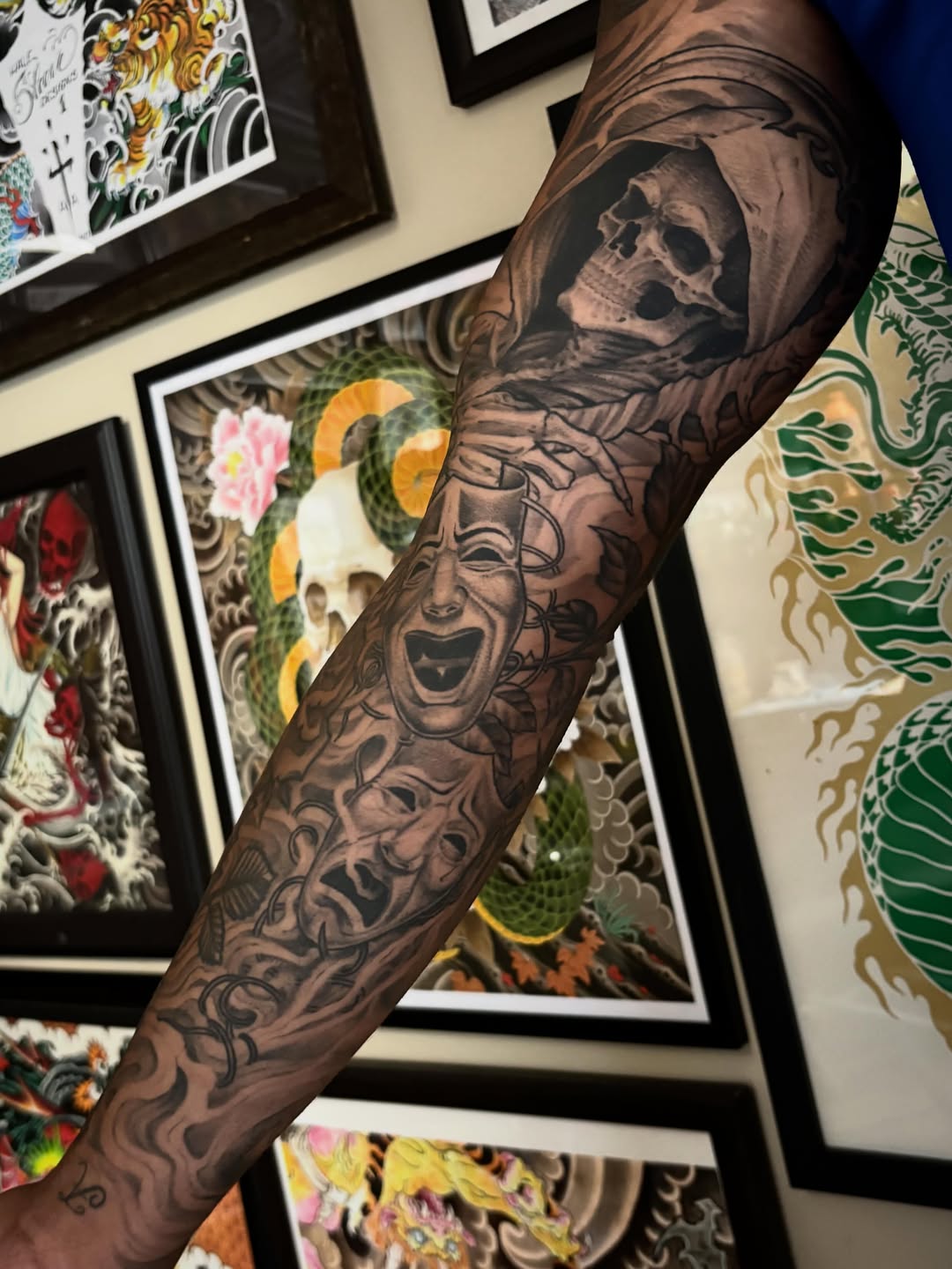 Tattoo by @patmosertattoos — black_and_grey, illustrative