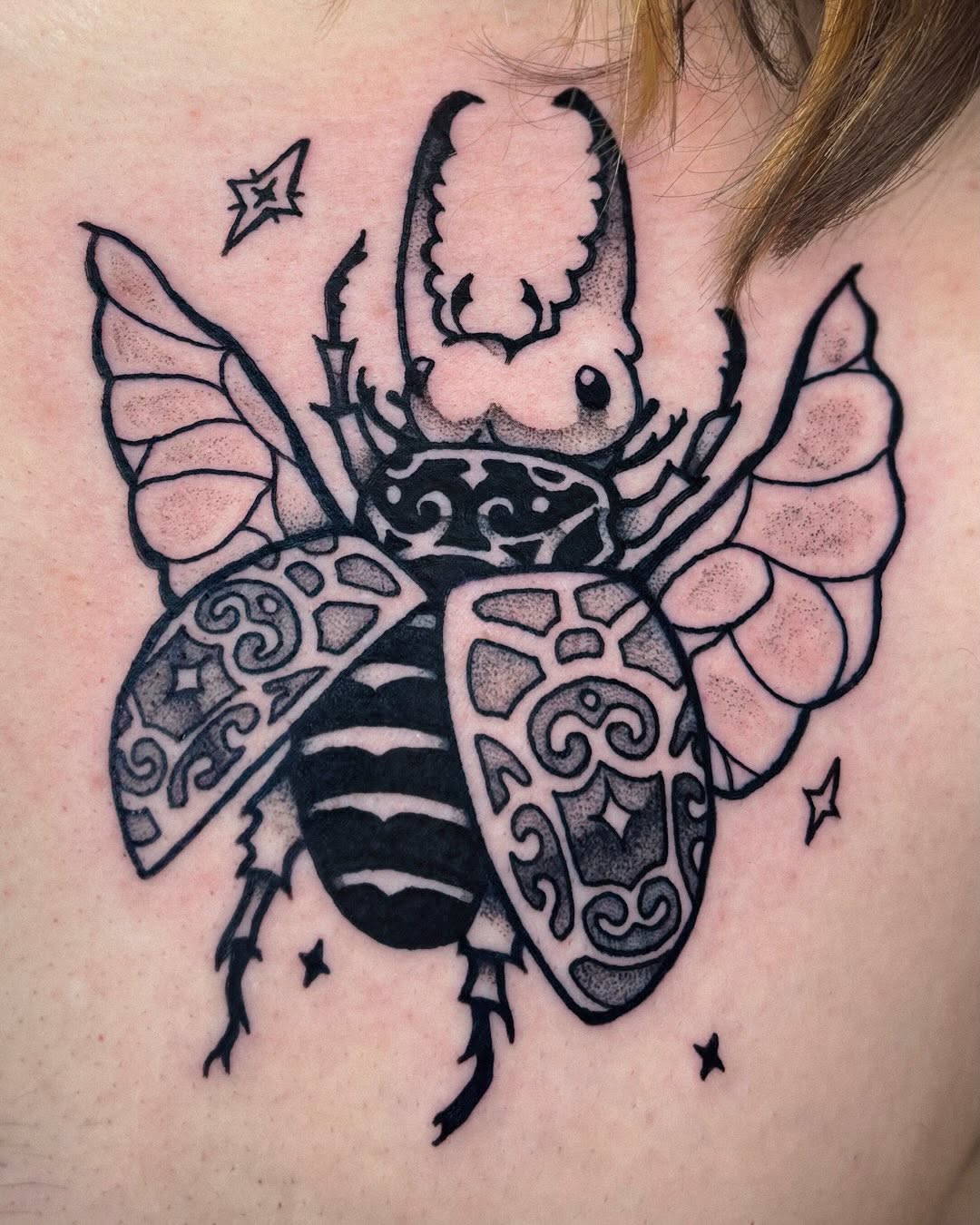 Tattoo by @unsaintlytattoo — blackwork