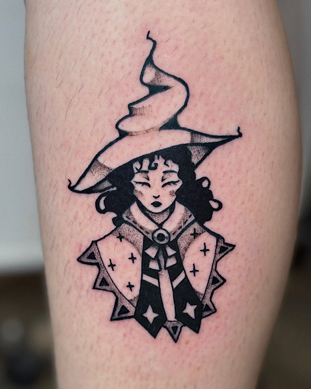 Tattoo by @unsaintlytattoo — blackwork