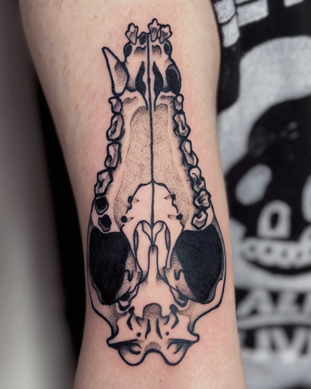 Tattoo by @unsaintlytattoo — blackwork