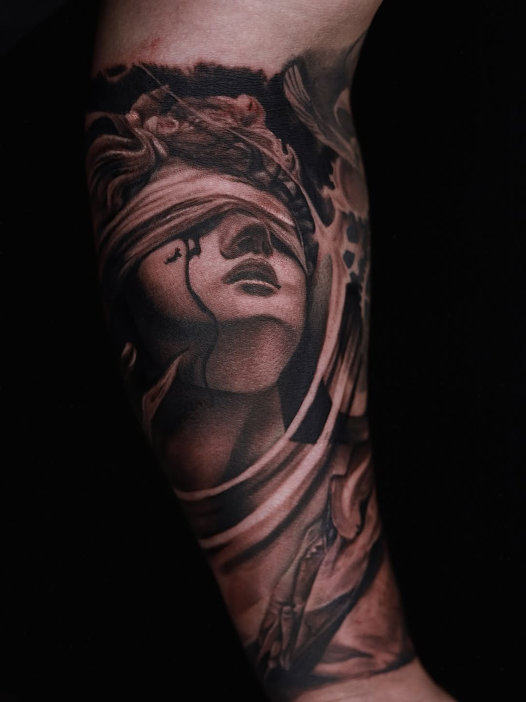 Tattoo by @officialiink.co — realism, black_and_grey