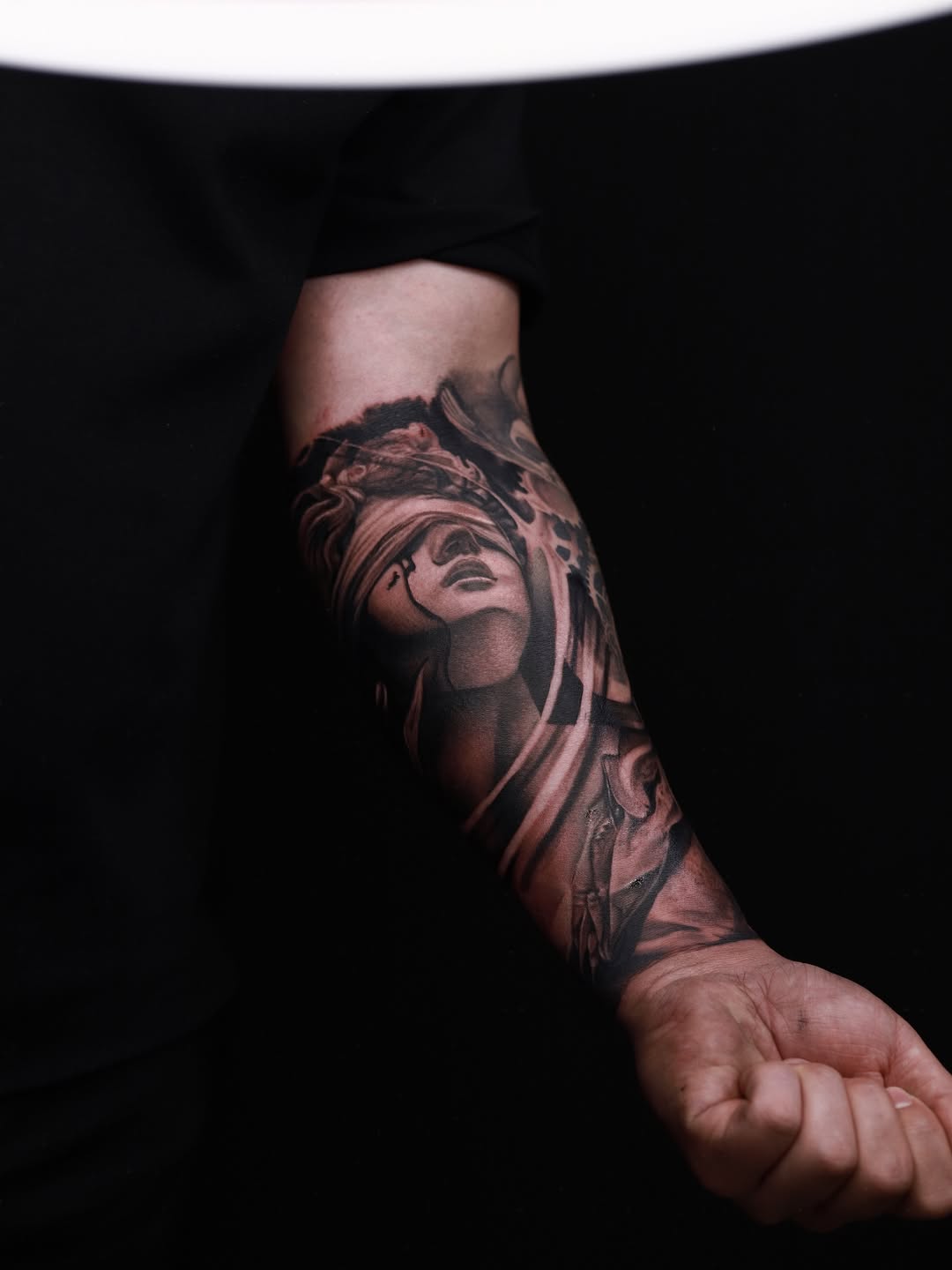 Tattoo by @officialiink.co — realism, black_and_grey