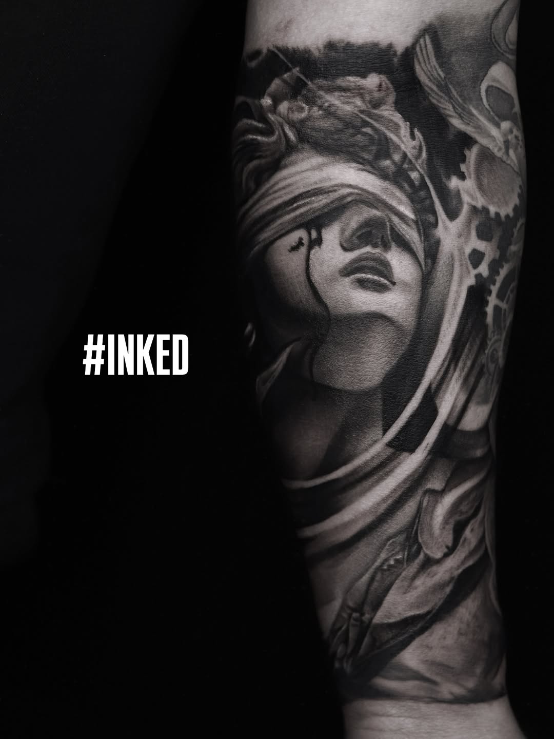 Tattoo by @officialiink.co — realism, black_and_grey