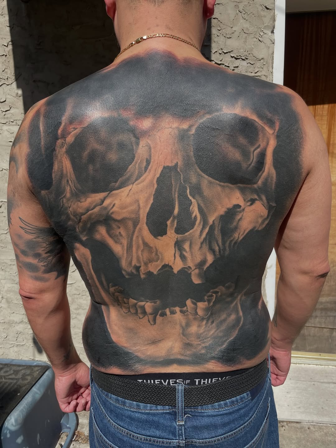 Tattoo by @tomtaylortattoo — blackwork, realism