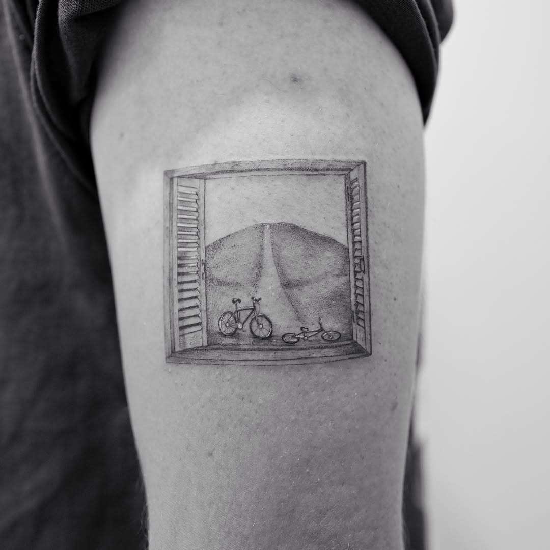 Tattoo by @rossclarktattoos — black_and_grey