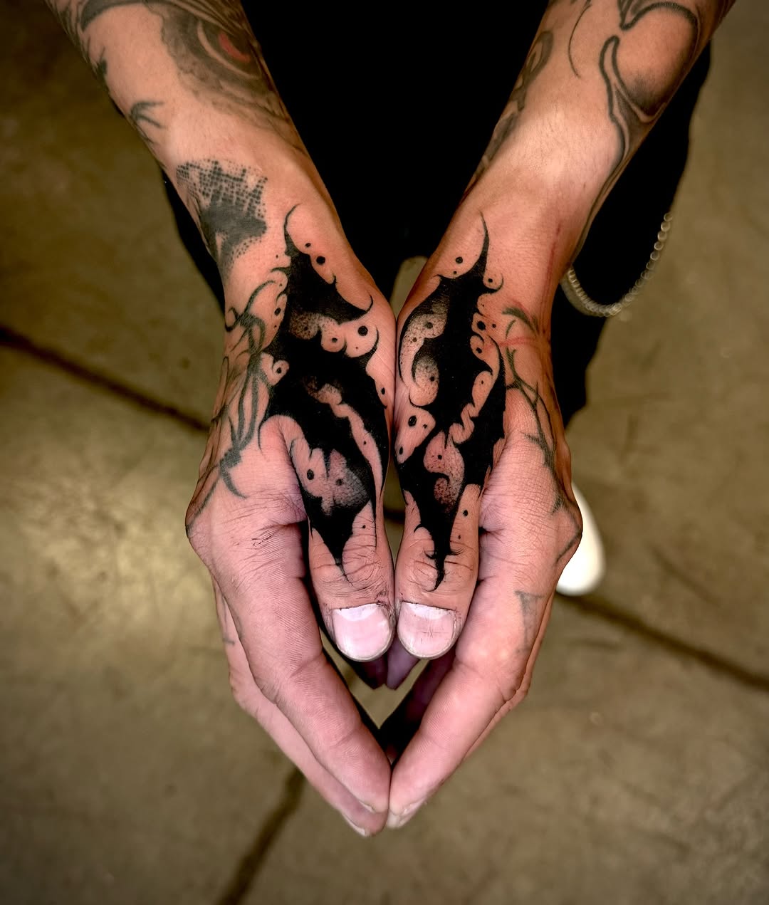 Tattoo by @desolate_tattoos — blackwork