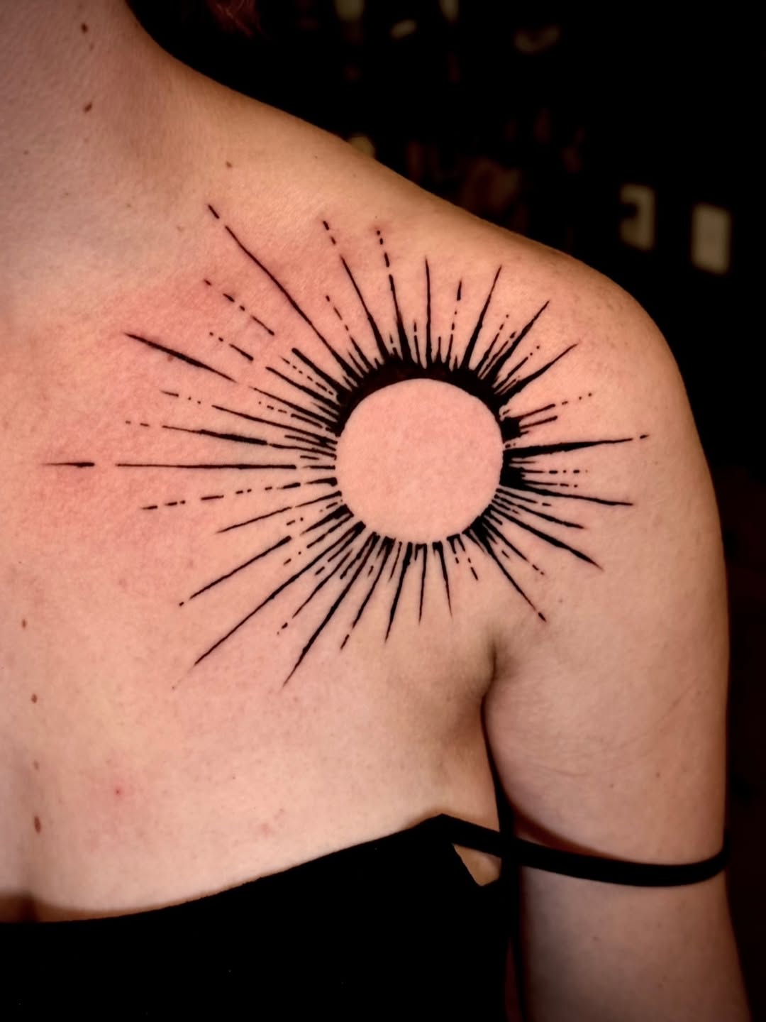 Tattoo by @desolate_tattoos — geometric, illustrative