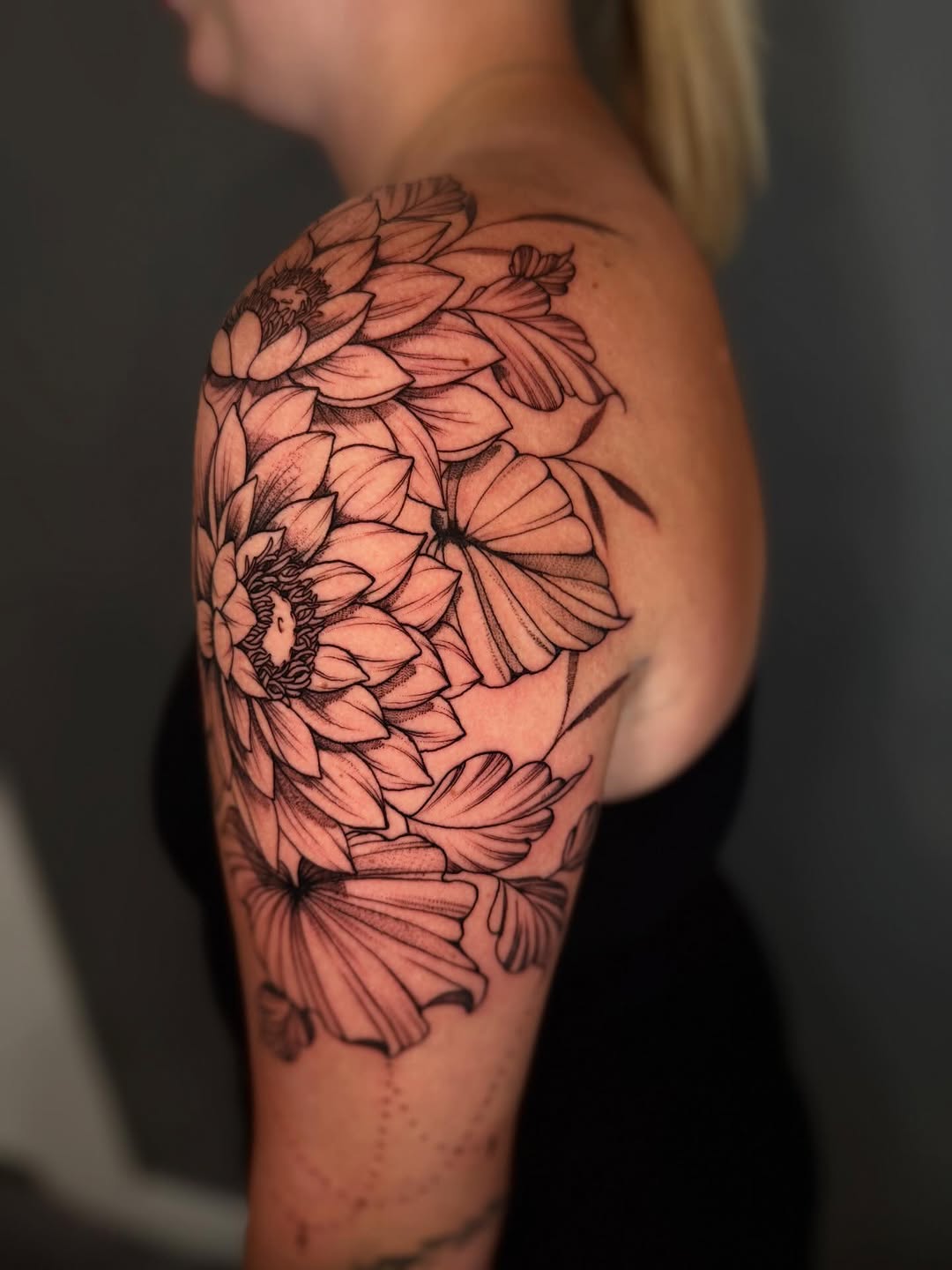 Tattoo by @amberstarrartistry — fine_line, dotwork