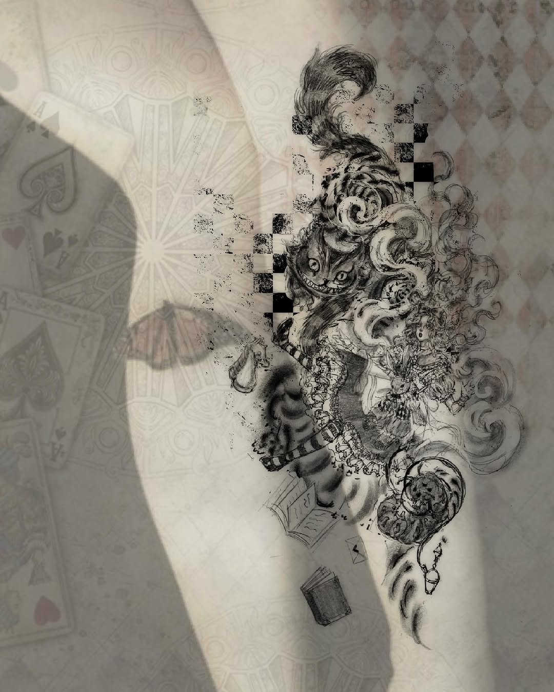 Tattoo by @friedraven_tattoo β illustrative, black_and_grey