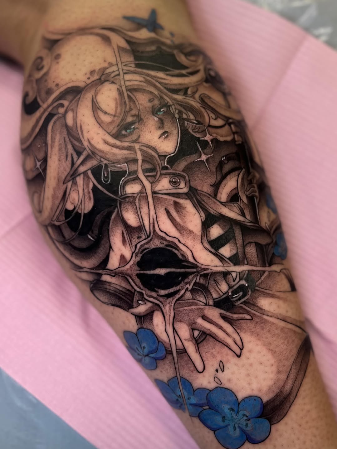 Tattoo by @celynity — realism, anime