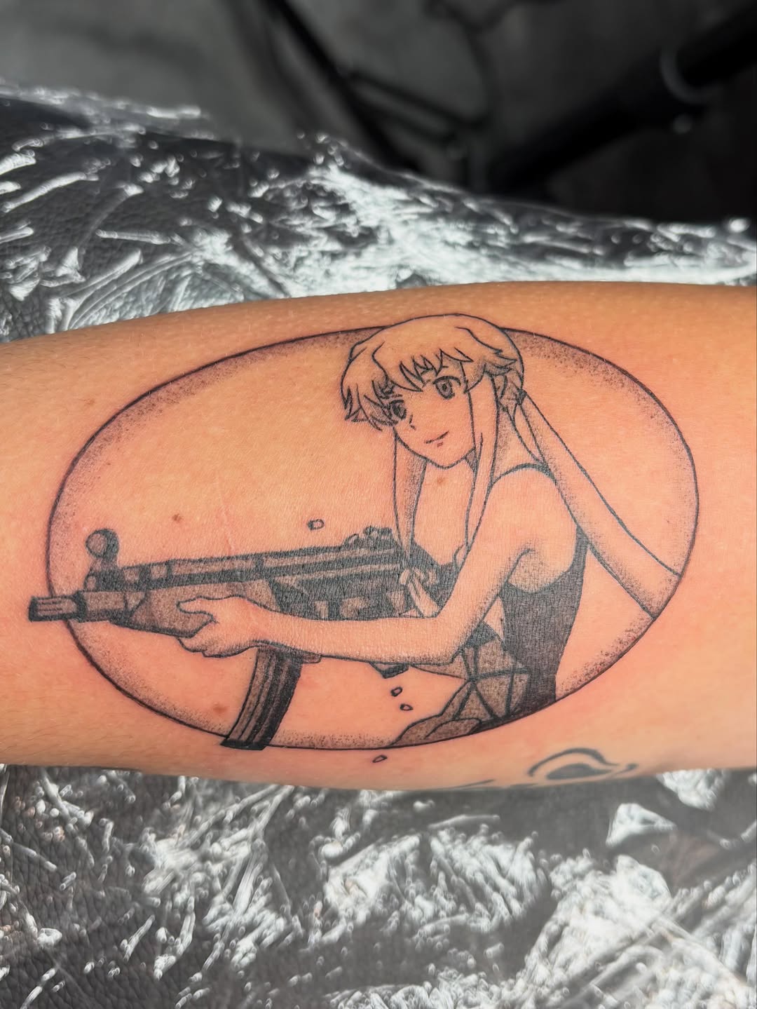 Tattoo by @vivala_goldfish — anime