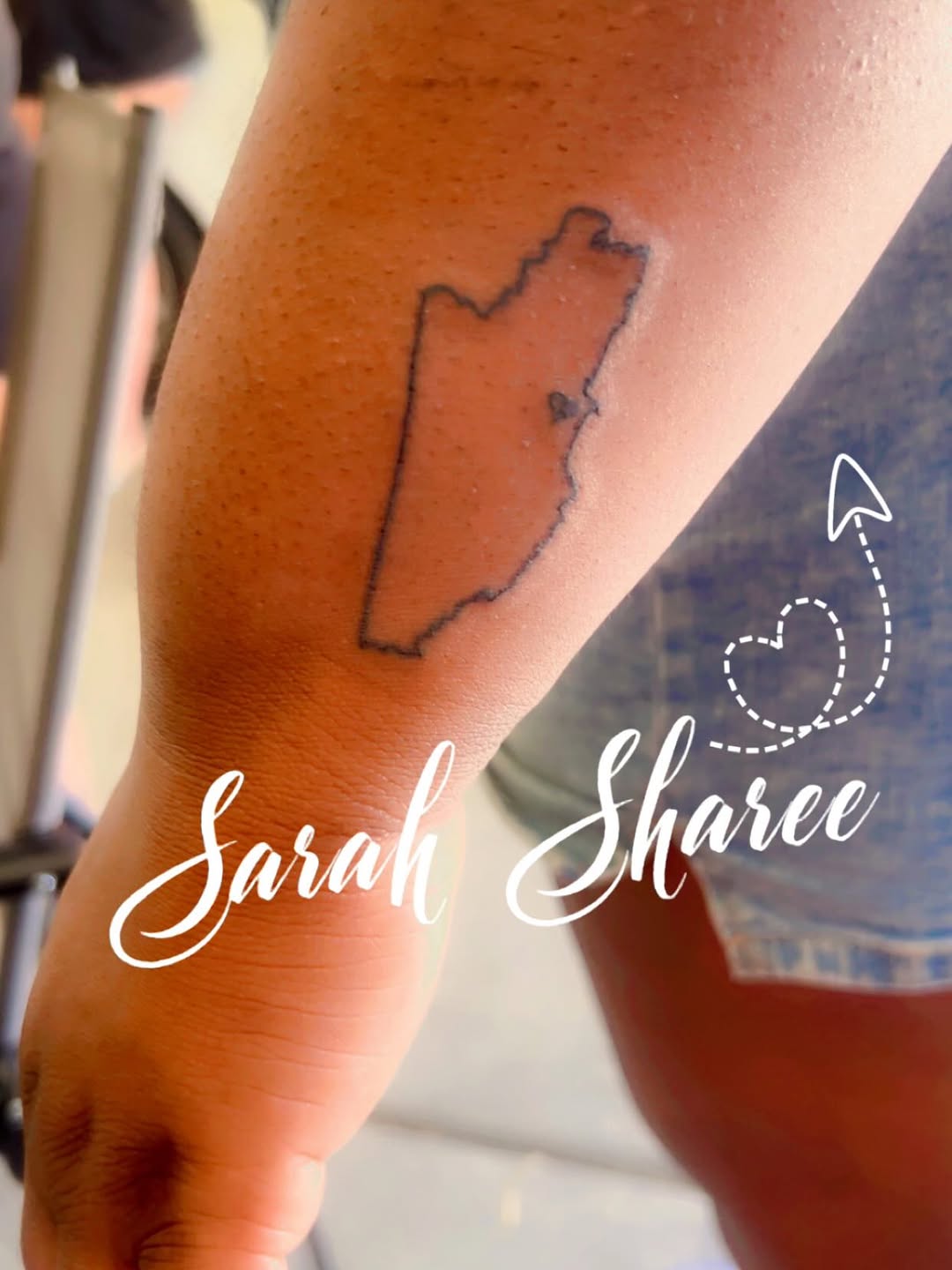 Tattoo by @sarahsshop822 — lettering_script, minimalist