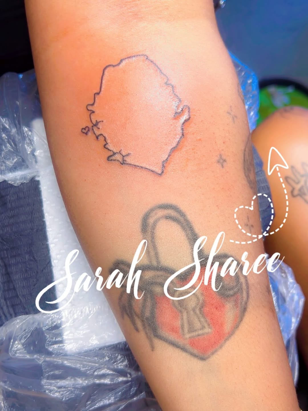 Tattoo by @sarahsshop822 — illustrative, fine_line