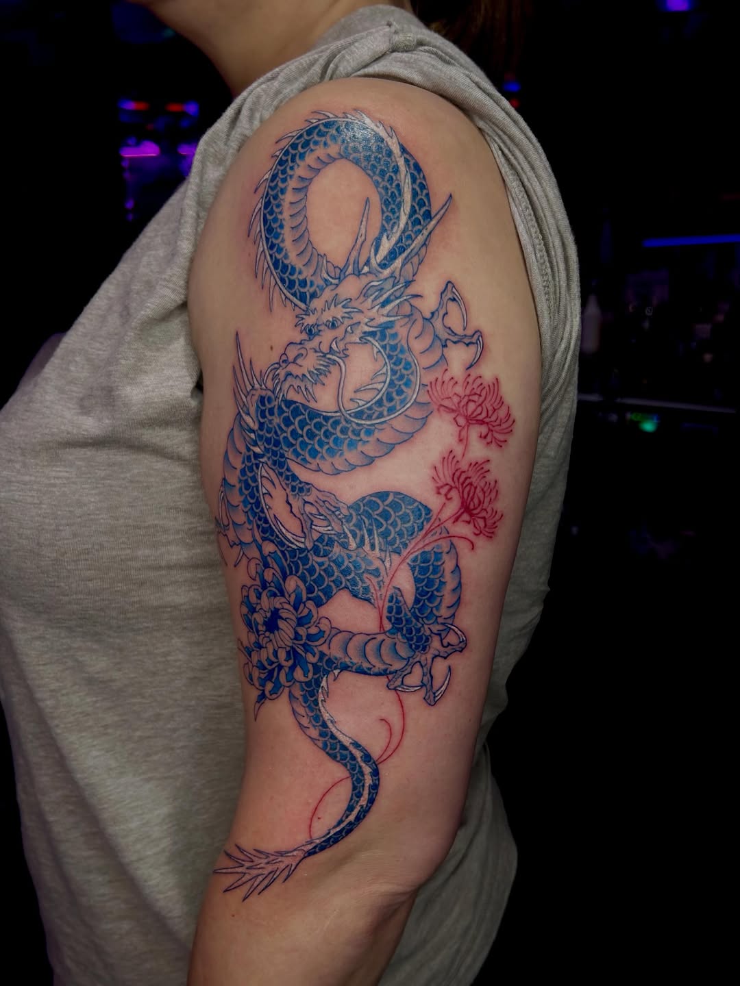 Tattoo by @petaltattoo — japanese_irezumi, blackwork