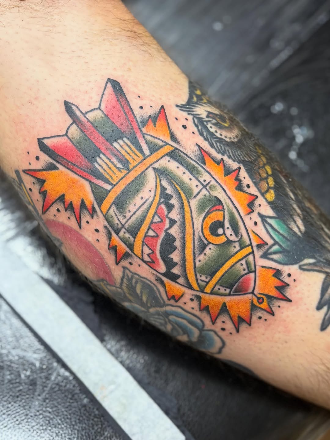 Tattoo by @joshbrown.615 — american_traditional, illustrative