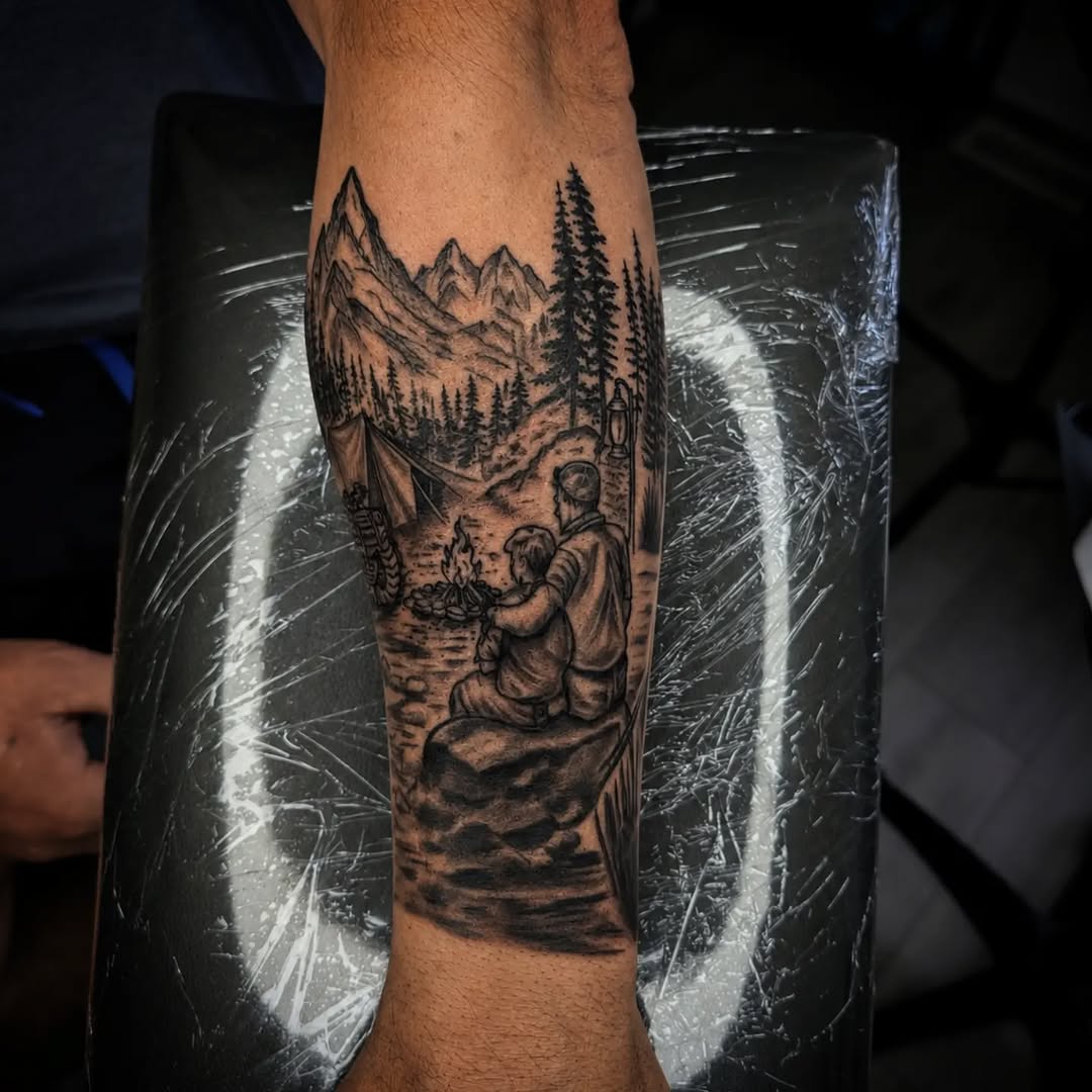Tattoo by @baris.tattoos — realism, black_and_grey