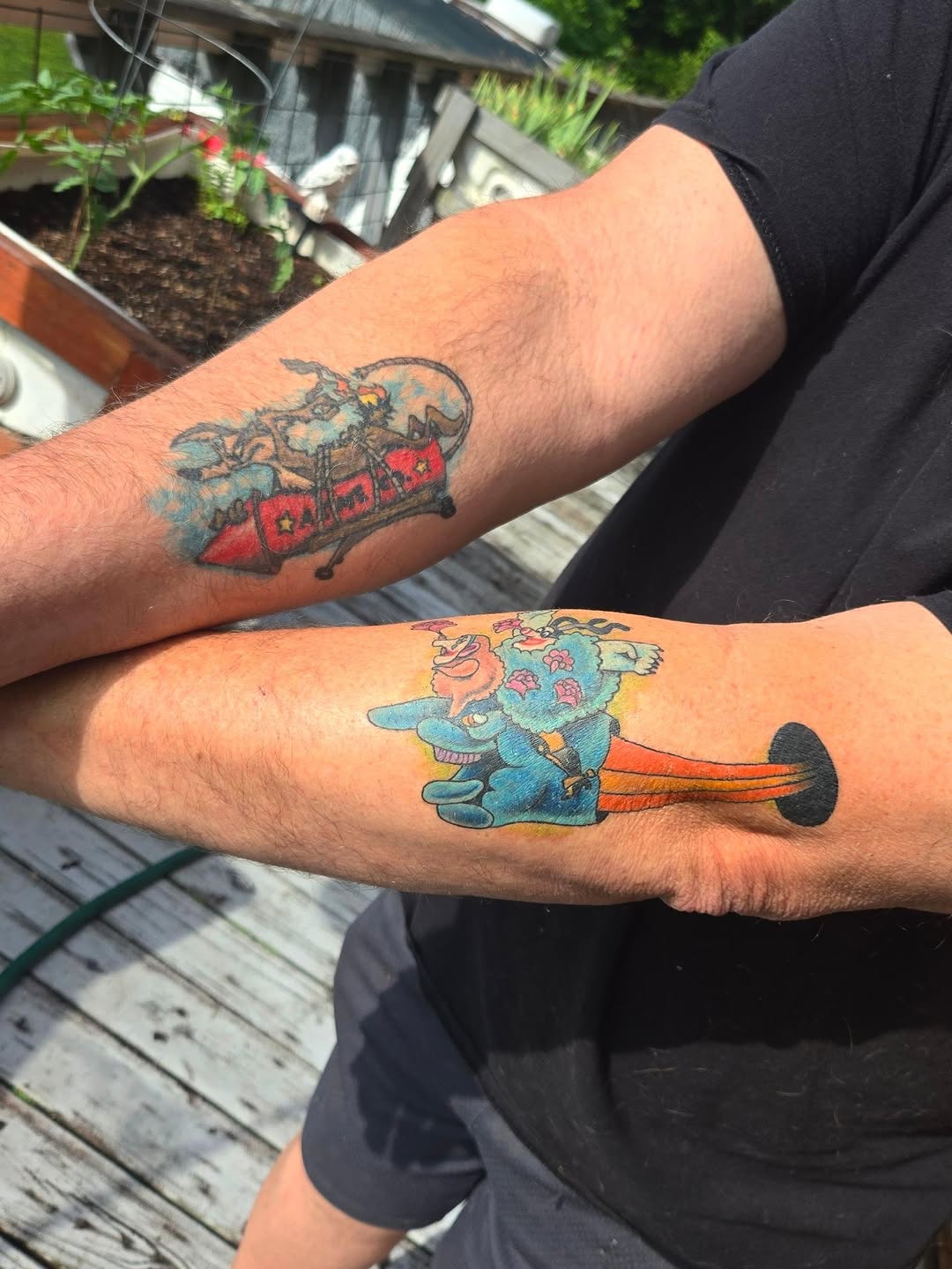 Tattoo by @robinmatztattoos — new_school, anime