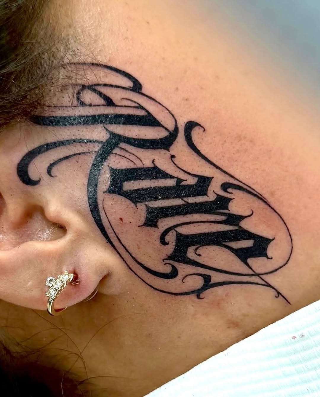 Tattoo by @dopeletterstattoo — lettering_script