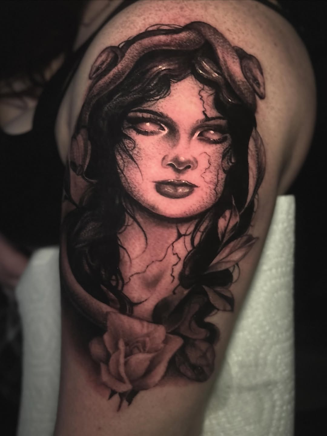 Tattoo by @tatsproshops โ realism, dark_realism