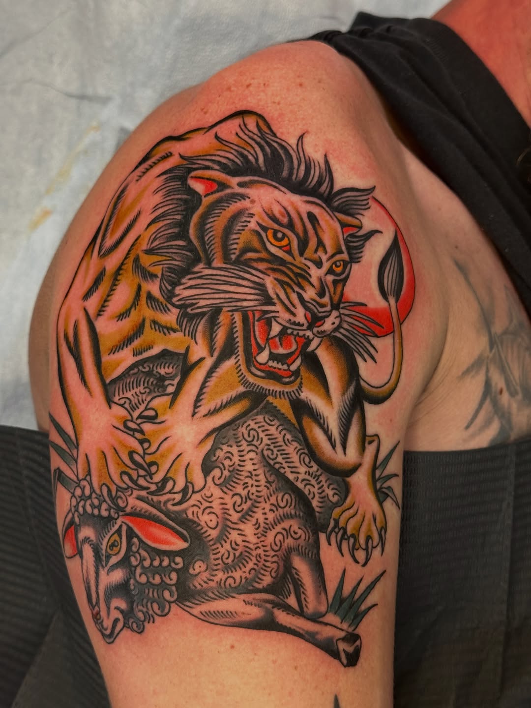 Tattoo by @lingerfeldtx — american_traditional, illustrative