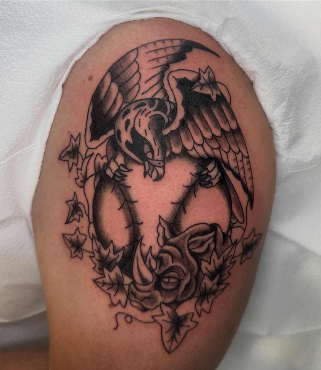 Tattoo by @lexiestattoos — american_traditional, illustrative
